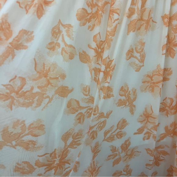 Free People It’s Fate MIDI Floral Print Dress Yellow Custard Combo Size Large - Picture 13 of 16